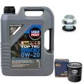 Motoröl Set 0W-20 5 Liter + Ölfilter + Schraube für Toyota RAV 4 IV 2.0 4WD A4 