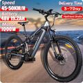 1000W Elektrofahrrad 27,5'' E-Mountainbike eBike 48V/19,2AH Shimano 27 Gange Top