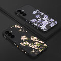 Für Samsung S23 Ultra S22 S24 FE A16 A14 A53 A54 Blume Silikon Handy Hülle Cover