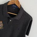 Ralph Lauren Poloshirt Größe XL X Large Herren Grau Custom Slim Fit Kurzarm