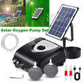 Solar Sauerstoffpumpe Teichbelüfter Solar pumpe Gartenteich Aquarium Luftpumpe