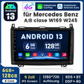 DAB+ Autoradio NAVI Für Mercedes Benz A/B Klasse Viano VITO GPS Android 13 128G