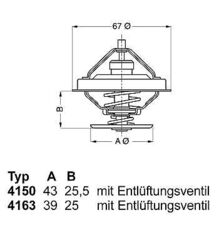 BorgWarner (Wahler) Thermostat, Kühlmittel 4150.83D50