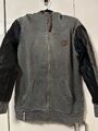 Naketano Sweatjacke Gr. M mit Kunstleder 