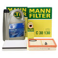 MANN Filterset + 5L ORIGINAL 5W30 dexos2 Motoröl für OPEL ASTRA G H 1.2 16V 1.4