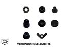 Muttern Edelstahl A2 SCHWARZ M1,6 M2 M3 M4 M5 M6 M8 M10 SCHWARZE Muttern