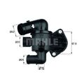 MAHLE Thermostat, Kühlmittel passend für AUDI SEAT SKODA VW CUPRA TI 33 87