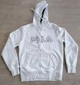 Schöne Fila Kapuzenjacke Sweatjacke Hoodie Gr. 50 M Sweatshirt Pullover weiß