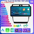 6+64GB10.33" Android 13 Autoradio Navi GPS Carplay für Audi A6 S6 RS6 1997–2004