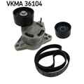 SKF Keilrippenriemensatz VKMA 36104