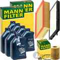 MANN INSPEKTIONSPAKET passend für BMW 3er E36 320-328i+7L ORIGINAL 5W-30 MOTORÖL