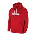 Herren Nike BOXING Baumwolle Kapuzenpullover Sweatshirt Rot Sizes S-2XL