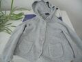 Kinder Strickjacke mit Kapuze - grau - Größe 86-92 - gebraucht