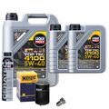 Motoröl 5W40 LIQUI MOLY Top Tec4100 7L+HENGST Ölfilter+Cera Tec+Ölablassschraube