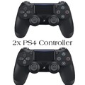 2x Sony Playstation Dualshock 4 V2 Wireless Controller - Schwarz (9870050)