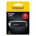 Intenso Speed Line 16GB USB Stick Highspeed USB 3.2 schwarz 16 GB 3533470