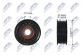 NTY Spannrolle Keilrippenriemen RNK-MZ-008 69mm Kunststoff für MAZDA CW BL CR BK