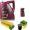 MANN-FILTER Inspektionspaket 6L MANNOL Energy Combi LL 5W-30 für Vauxhall