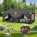 Pavillon Faltpavillon 3x6m Partyzelt Pavillion Pop-Up Wasserdicht 6 Seitenwande