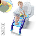 Toilettentrainer mit Treppe für Baby Lerntöpfchen Toilettensitz PU-Polstersitz #