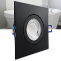 LED Einbaustrahler Feuchtraum schwarz geringe Tiefe flach 25mm Spot IP44 230V