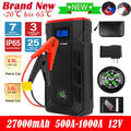 27000mAh Auto KFZ Starthilfe Jump Starter Ladegerät Booster Power Bank PKW 1000A