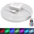 220V 230V Neon LED Stripe Streifen RGB Flex Lichtschlauch Band Leiste Dimmbar