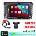 2+64GB Autoradio Android13 DAB GPS Sat Carplay Für VW GOLF 5 6 Polo Touran Caddy