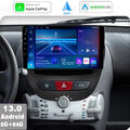 64G Android 13 Autoradio Für Toyota Aygo Citroen C1 Peugeot 107 GPS BT RDS WIFI