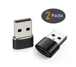 2 x USB A auf USB C Adapter Stecker USB C Ladekabel Adapter Datenübertragung NEU