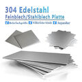 Edelstahl Bleche Dicke 0,6/0,8/1/2/3/4/5mm Feinblech/Stahlblech Platte Zuschnitt