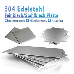 Edelstahl Bleche Dicke 0,6/0,8/1/2/3/4/5mm Feinblech/Stahlblech Platte Zuschnitt