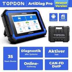 Topdon Artidiag PRO Profi KFZ OBD2 Diagnosegerät Scanner ALLE SYSTEM Active Test⭐⭐⭐⭐⭐10000+SOLD✅AUTOVIN✅Deutsch✅100+Car Brands✅35+RESET