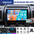 Für Fiat Ducato 2007-2023 Android 13 Autoradio GPS Kam+ Apple CarPlay 64G BT SWC