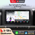 6+128G Navi 8 Kern CarPlay Android Autoradio GPS für Smart Fortwo 451 2005-2010