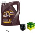 MANN-FILTER Ölfilter 5 L MANNOL 5W-40 Elite für Opel Astra G CC 1.6 16V 2.0 1.4