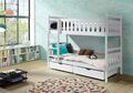 Kinderbett Etagenbett Hochbett Kinder Bett Holz 2 Betten Stockbett 80x180 Weiß