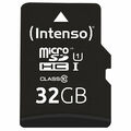 Intenso microSDHC-Speicherkarte UHS-I Premium 32 GB, bis 90 MB/s, Class 10/U1