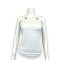 Nike Performance CROP TANK Top White/Black Damen Sport Shirt Neu Größe- M