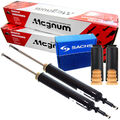 2x Magnum Technology Stoßdämpfer + Service-Kit Hinten für BMW 1 E81 E82 E87 E88