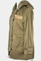 Damen Parka Long-Jacke khaki Cotton Kapuze Pailletten Gr 36 38 40 42 44 NEU HR50