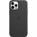 Original Apple iPhone 12 PRO MAX Leder Case Hülle Schwarz Black MAGSAFE