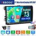 4G Android 13 Autoradio Carplay 4+64G GPS KAM Für VW Golf 5 6 Touran Polo Caddy