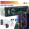 7 Farben Autoradio mit Bluetooth AM Freisprech 1DIN MP3 Player USB/SD/Aux/FM/TF