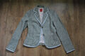 Schicke Esprit Damen Blazer Jacke Gr. 36 grün tailliert Leinen Trachten Kontrast