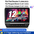 10.1" Autoradio Carplay Für Fiat Ducato 06-2013 Android 13 GPS Navi WIFI BT DAB+