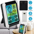 Funk Wetterstation mit Außensensor Digital Thermometer Hygrometer LCD Wecker