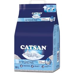 CATSAN HYGIENE PLUS MINERALSCHUTZ KATZENSTREU KLUMPSTREU GERUCHSBINDEND 18l