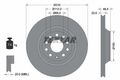 Textar 92140703 Set 2x Bremsscheibe für Audi Skoda VW Seat Q2 + TT + Roadster