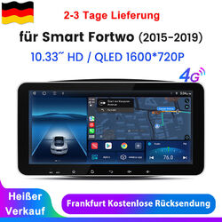 Android 13 Für Benz Smart Fortwo 453 Carplay 10.33" Autoradio GPS Navi BT 6+128G